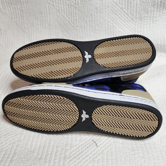 Creative Recreation Cesario Sneaker Tan Purple Black Plaid Size 8 EU 39 - Picture 9 of 16